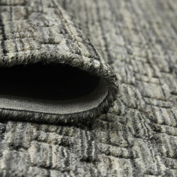 Amer Rugs Houston Modern Geometric Hand-woven Area Rug – Cozy 100% New Zealand Wool For Stylish Home Décor Brown Wool Hou70203