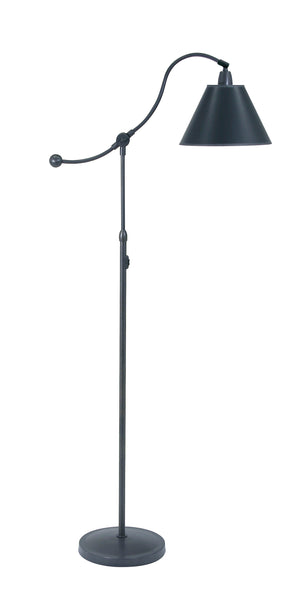 House Of Troy Hyde Park Floor Lamp - Elegant Design With Adjustable Shade And Stylish Black Parchment Finish Oil Rubbed Bronze Metal Hp700-ob-bp