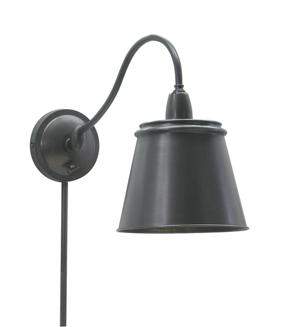 House Of Troy Hyde Park Wall Swings: Elegant Metal Shade Design With Full Range Dimmer For Ultimate Comfort Oil Rubbed Bronze Metal Hp725-ob-msob