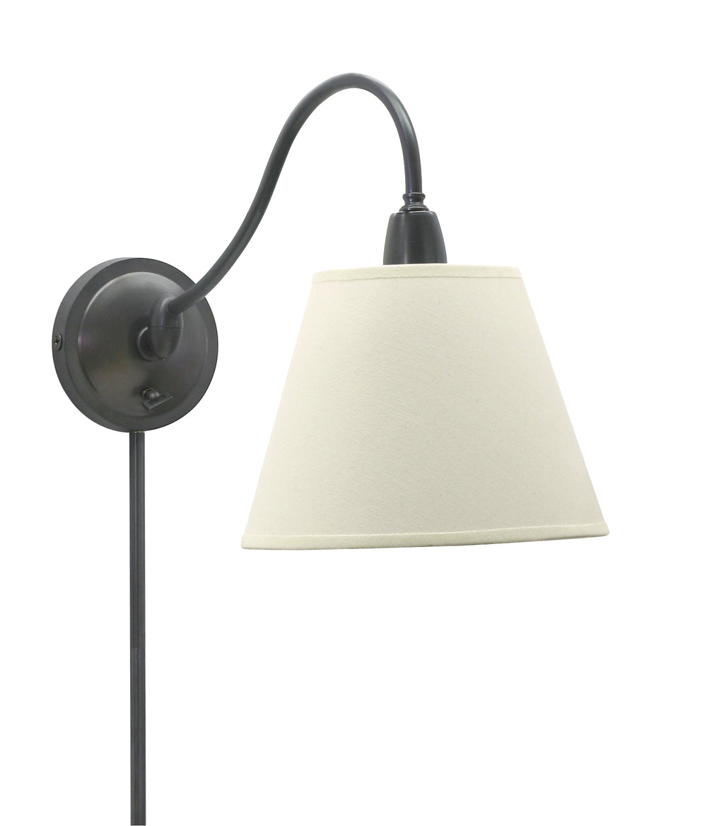 House Of Troy Hyde Park Wall Swings Elegant Design With White Linen Shade And Swivel Arm For Stylish Lighting Oil Rubbed Bronze Metal Hp725-ob-wl