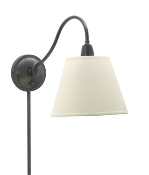 House Of Troy Hyde Park Wall Swings Elegant Design With White Linen Shade And Swivel Arm For Stylish Lighting Oil Rubbed Bronze Metal Hp725-ob-wl