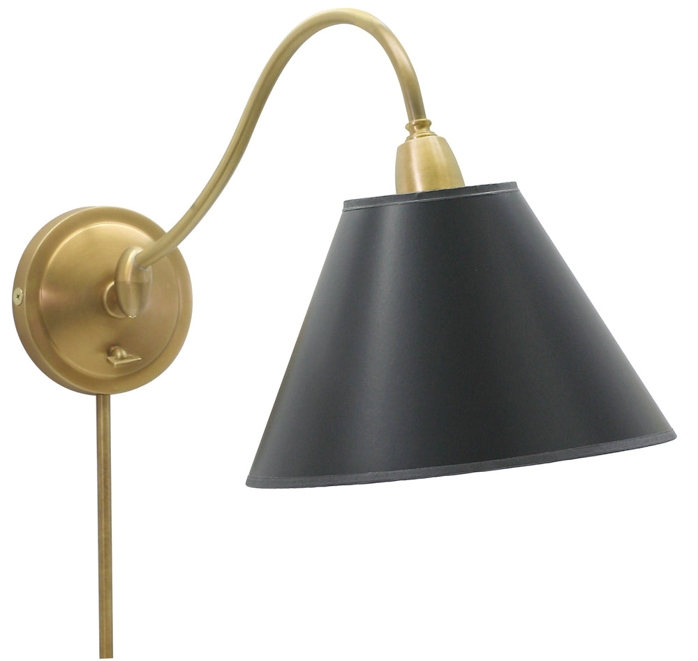 House Of Troy Hyde Park Wall Swings - Elegant Design With Full Range Dimmer For Versatile Lighting Control Weathered Brass Metal Hp725-wb-bp