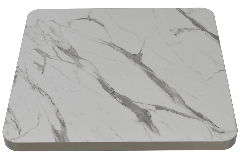 Soho Concept Hpl - Elegant 27" Square Hpl-mdf Laminate Tabletop With Gold Or Stainless Steel Edges & Marble Finish Gold,Black  Soho-concept-dining-chair-13593