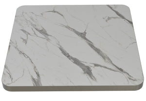 Soho Concept Hpl - Elegant 27" Square Hpl-mdf Laminate Tabletop With Gold Or Stainless Steel Edges & Marble Finish White  Soho-concept-dining-chair-13594