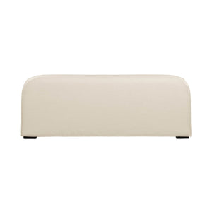 Lh Imports Harper Slipcover Only - Stylish Linen Ivory For Easy Maintenance And Exceptional Durability Beige ,Light Polyester,Linen,Feather,Hr Foam,Dacron,Pine,Plywood,Poplar,Oak,Rubberwood Hpr01-ivy