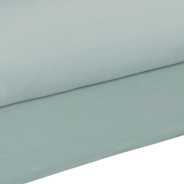 Lh Imports Harper Slipcover Only - Stylish Linen Ivory For Easy Maintenance And Exceptional Durability Blue ,Light Polyester,Linen,Feather,Hr Foam,Dacron,Pine,Plywood,Poplar,Oak,Rubberwood Hpr01-sky