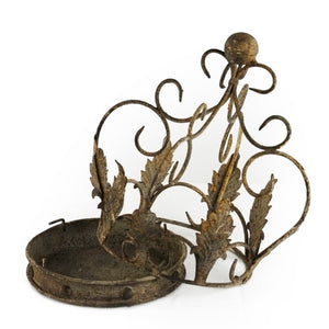 Zentique Victoria Metal Lantern Rustic Metal Frame with Clear Panels for Pillar Candles, LED Lights, Indoor/Outdoor Charm W8.5 x H10 x D9 HR10329S.14