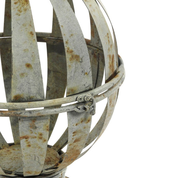 Zentique Metal Rustic Vertical Candle Holder for Tapers & Slim Pillars — Farmhouse Industrial Accent, 35cm HR110716S.59