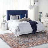 Safavieh Heirloom 720 HRL720 Power Loomed Traditional Rug Grey / Blue Rust HRL720F-24