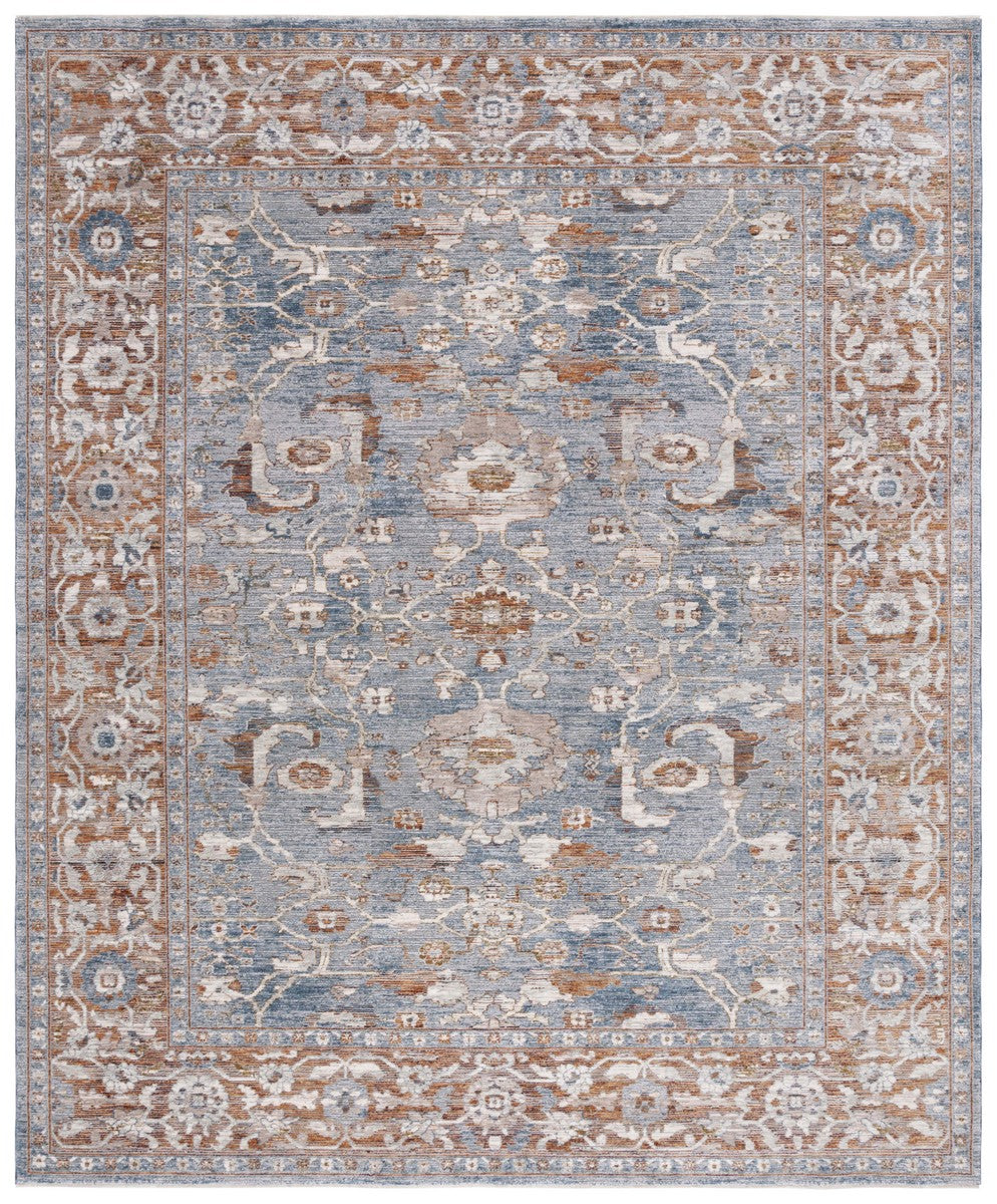 Safavieh Heirloom 720 HRL720 Power Loomed Traditional Rug Grey / Blue Rust HRL720F-24