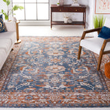 Safavieh Heirloom 720 HRL720 Power Loomed Traditional Rug Blue / Rust HRL720M-24