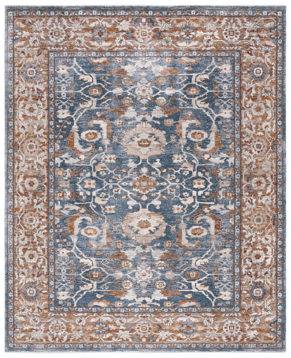 Safavieh Heirloom 720 HRL720 Power Loomed Traditional Rug Blue / Rust HRL720M-24