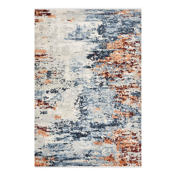 AMER Rugs Hermitage Hand-knotted Wool Viscose Abstract Area Rug Artisan Crafted for Modern Living Spaces 8' x 10' HRM20810