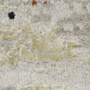 Hermitage Hand-knotted Wool Viscose Abstract Area Rug Artisan Crafted for Modern Living Spaces