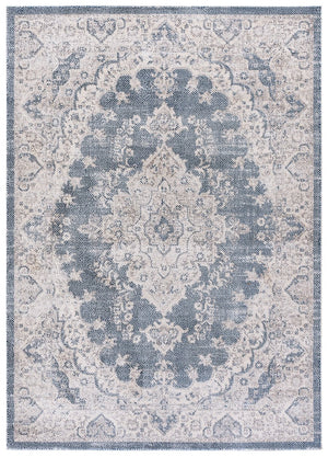 Safavieh Harrison Blue Ivory Area Rug - Elegant Medium Rectangle, 5'3" X 7'6" For Timeless Home Decor Blue ,Ivory Polyester Pile Hrs400m-5