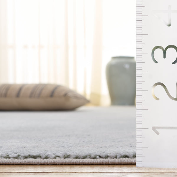 Safavieh Harrison Green And Ivory Transitional Medallion Area Rug — Low-Profile Jute Blend, Soft Durable Style 6'-7" x 6'-7" HRS400Y-7SQ