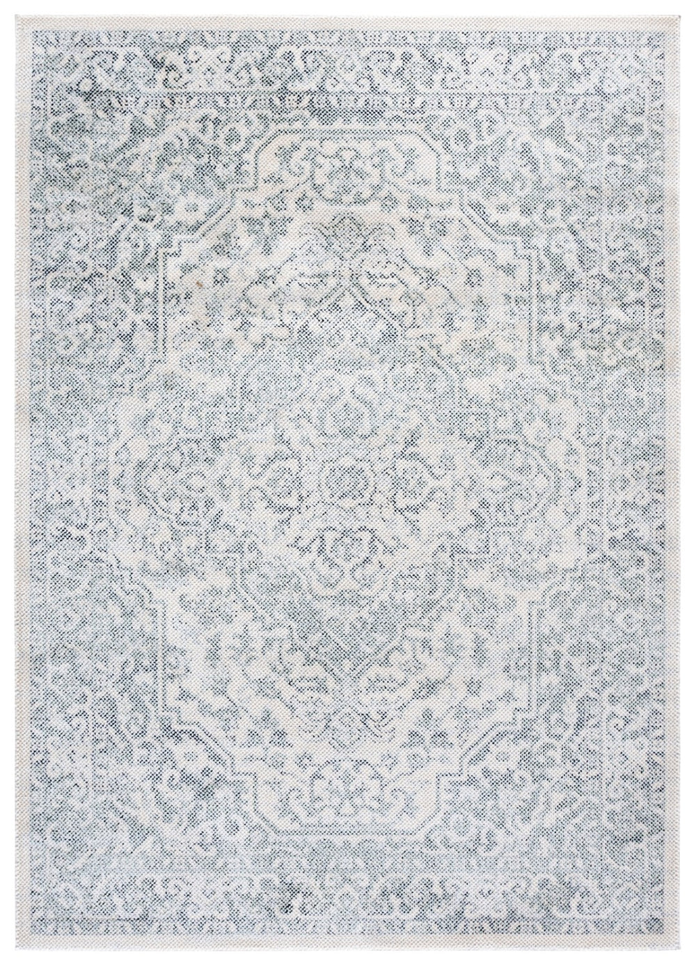 Safavieh Harrison Area Rug - Elegant, Power Loomed Design In Soothing Colors For Sophisticated Spaces Ivory ,Green Grey Polyester Pile Hrs402a-9