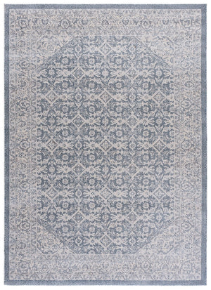 Safavieh Harrison Area Rug - Transitional Design For Home Decor, Durable Polyester, Crafted In Turkey Blue ,Ivory Polyester Pile Hrs404m-5