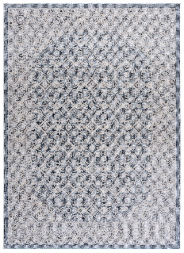 Safavieh Harrison Elegant Area Rug – Transitional Design For Hallways, Minimalist Style With Timeless Appeal Blue ,Ivory Polyester Pile Hrs404m-9