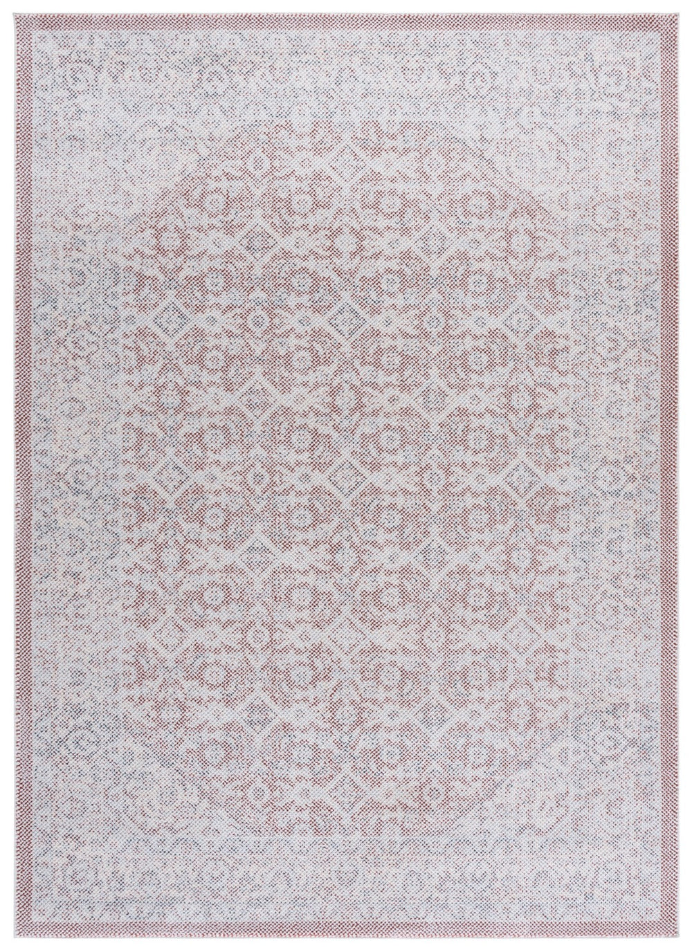 Safavieh Harrison Elegant Area Rug – Transitional Design For Hallways, Minimalist Style With Timeless Appeal Red ,Ivory Polyester Pile Hrs404r-8