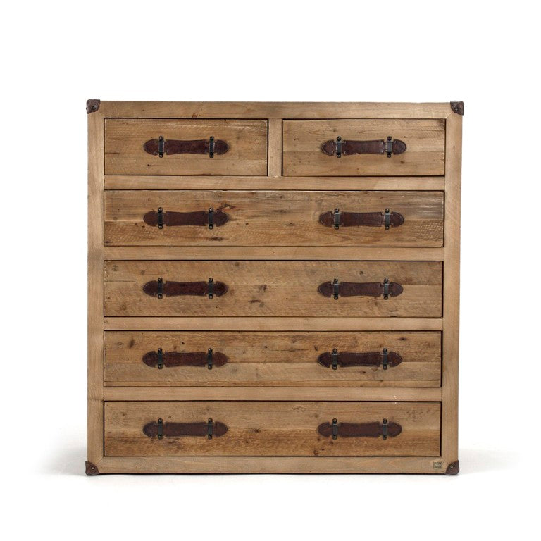 Zentique Abott Recycled Wood Sideboard — Rustic-Modern Bleached Finish, Durable Eco-Friendly Storage for Home (97 chars) HS067