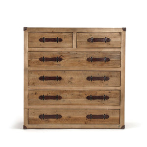 Zentique Abott Recycled Wood Sideboard — Rustic-Modern Bleached Finish, Durable Eco-Friendly Storage for Home (97 chars) HS067