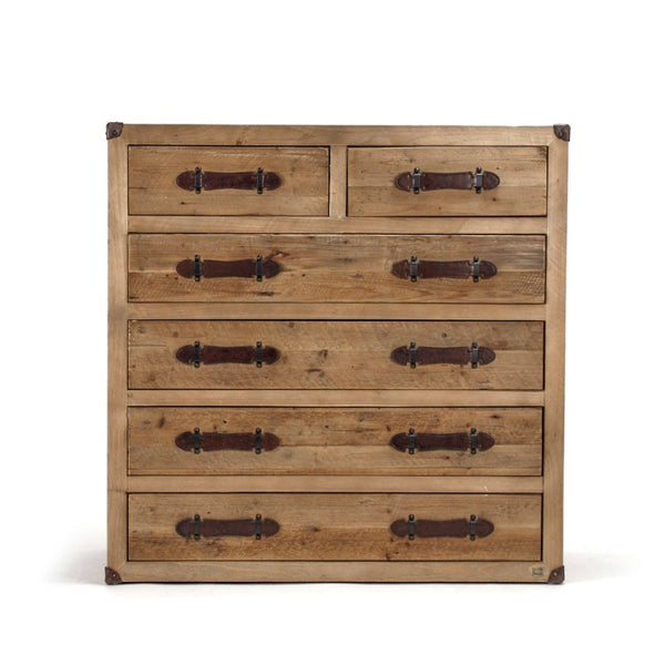 Zentique Abott Recycled Wood Sideboard — Rustic-Modern Bleached Finish, Durable Eco-Friendly Storage for Home (97 chars) HS067