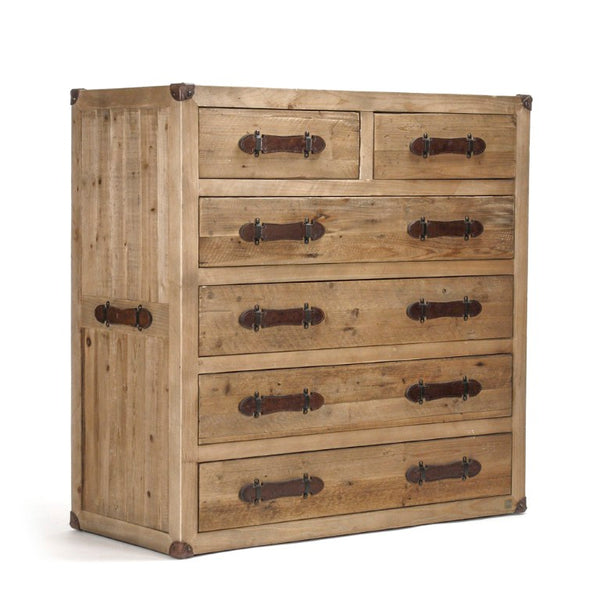 Zentique Abott Recycled Wood Sideboard — Rustic-Modern Bleached Finish, Durable Eco-Friendly Storage for Home (97 chars) HS067