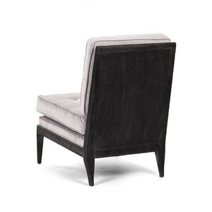 Zentique Lorain Lounge Chair in Oak Viscose Blend — Mid-Century Ergonomic Accent Seat with Sculpted Support (98) HS102