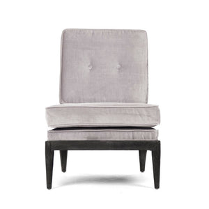 Zentique Lorain Lounge Chair in Oak Viscose Blend — Mid-Century Ergonomic Accent Seat with Sculpted Support (98) HS102
