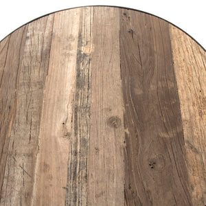 Zentique Alberta Metal Round Side Table — Compact 22" x 23.5" Industrial-Chic Accent with Durable Finish HS106