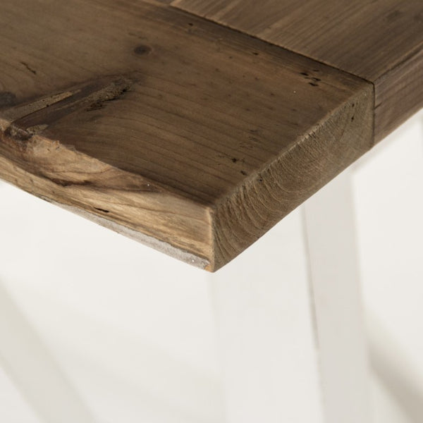 Zentique Arthur Pine Dining Table — Compact W118cm Solid Pine, Timeless Rectangular Design, Warm Grain Finish HS113