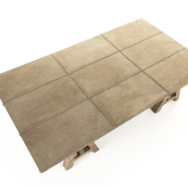 Zentique Doux Solid Pine Coffee Table — Low-Profile Scandinavian Design, Warm Wood Grain, Durable Craftsmanship HS119