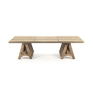 Zentique Doux Solid Pine Coffee Table — Low-Profile Scandinavian Design, Warm Wood Grain, Durable Craftsmanship HS119