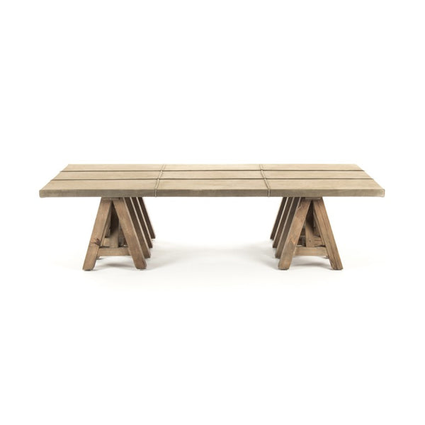 Zentique Doux Solid Pine Coffee Table — Low-Profile Scandinavian Design, Warm Wood Grain, Durable Craftsmanship HS119