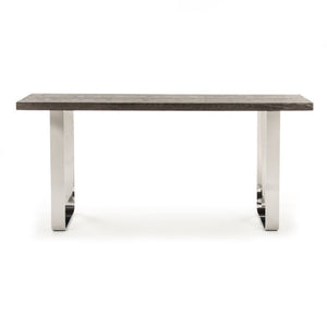 Zentique Eclat Wall Table Oak and Steel Wall-Mounted Console — Space-Saving Modern Desk for Small Homes HS132