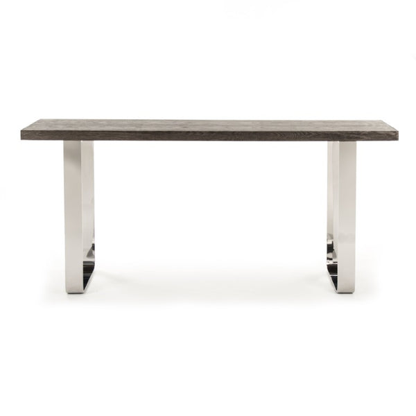 Zentique Eclat Wall Table Oak and Steel Wall-Mounted Console — Space-Saving Modern Desk for Small Homes HS132