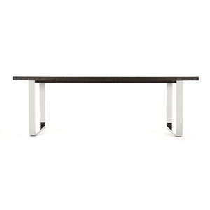 Zentique Eclat Dining Table — Oak Top & Powder-Coated Steel Base, Seats 6–8, Sturdy Modern Industrial Centerpiece HS133