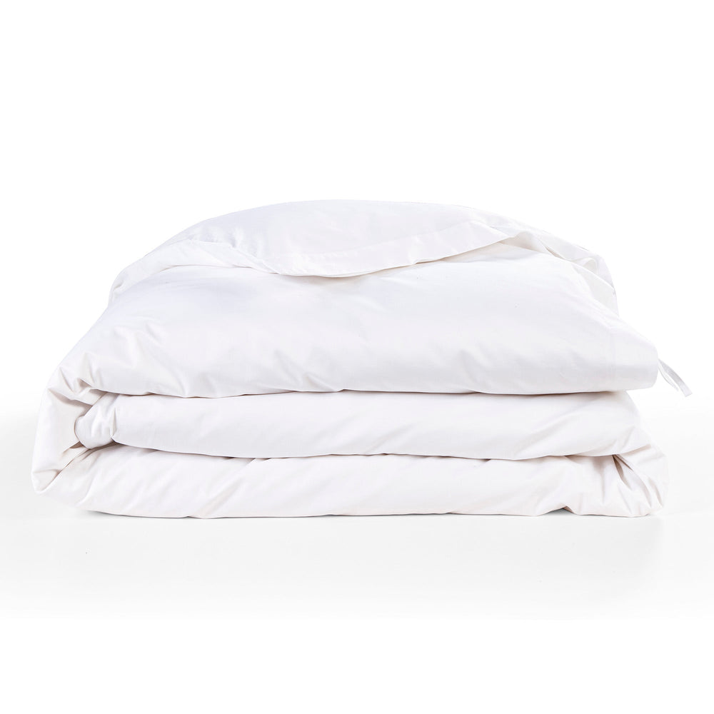 Hiend Accents Pure 200tc Percale Duvet Cover – Elevate Guest Comfort With Luxurious, Durable Cotton Bedding Essentials White 100% Cotton Hs2001du-qn-wh