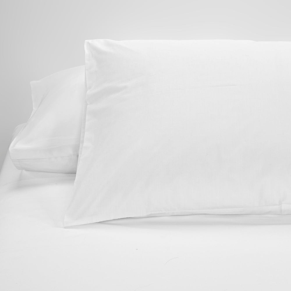 Hiend Accents Pure 200tc Percale Pillowcase - Luxurious 100% Cotton For Ultimate Comfort And Breathable Sleep Experience White 100% Cotton Hs2001ps-qn-wh