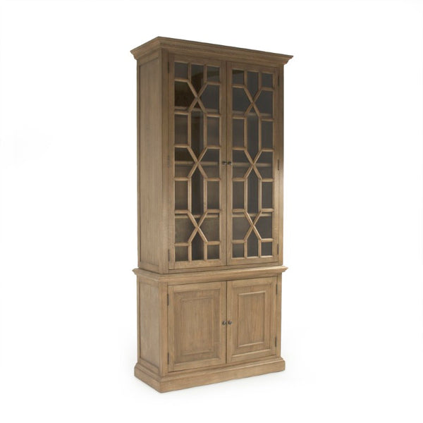 Zentique Vallis Oak Cabinet with Spacious Shelving, Solid Oak Veneer Finish, Modern Entryway Storage Solution HT1015 E255-3