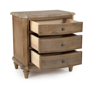 Edmund Night Stand Limed Grey Oak HT1186 E272 Zentique