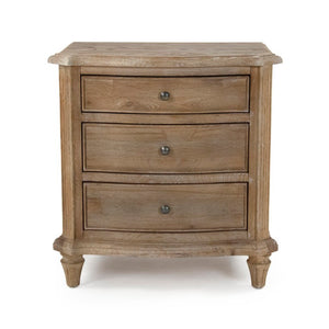 Zentique Edmund Solid Oak Night Stand with Drawer & Shelf, Compact W24"H26" Durable Finish for Any Décor HT1186 E272