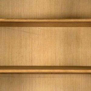 Zentique Jacques Tall Oak Cabinet with Slim Vertical Profile, Classic French Design, Shelving for Hallway Use HT477 E272-10