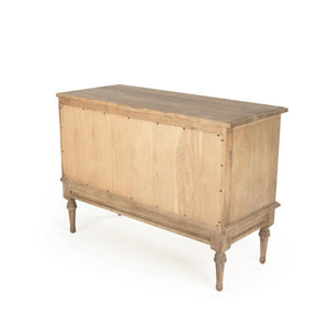 Zentique L'angley Solid Oak Chest of Drawers — Timeless Hand-Stained Storage with Clean Lines & Tapered Feet HT713 E272