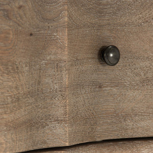 Zentique Marbre Oak Dresser with Smooth-Glide Drawers, Solid Oak Finish, Spacious Top for Modern Bedrooms HT726 E272
