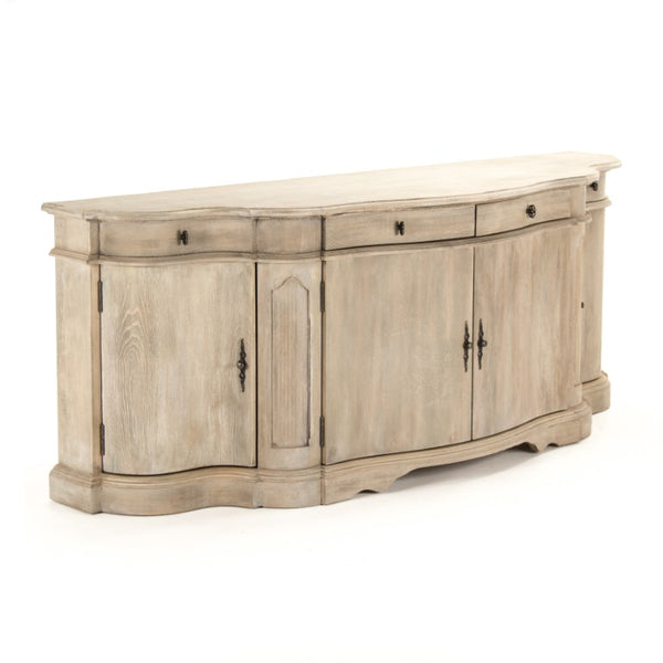 Zentique Courbe Chest of Drawers in Solid Oak & Pine — Curved Modern Dresser W80 H31 D23.5, Durable Craftsmanship HT782 E272-10