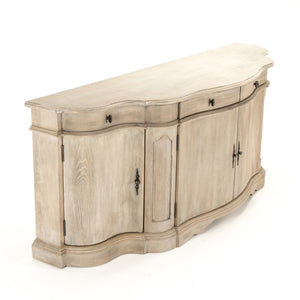 Zentique Courbe Chest of Drawers in Solid Oak & Pine — Curved Modern Dresser W80 H31 D23.5, Durable Craftsmanship HT782 E272-10