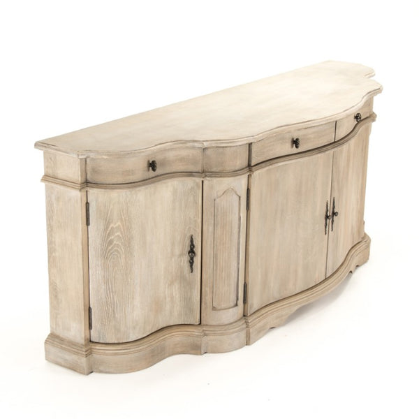 Zentique Courbe Chest of Drawers in Solid Oak & Pine — Curved Modern Dresser W80 H31 D23.5, Durable Craftsmanship HT782 E272-10
