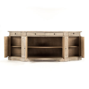 Zentique Courbe Chest of Drawers in Solid Oak & Pine — Curved Modern Dresser W80 H31 D23.5, Durable Craftsmanship HT782 E272-10